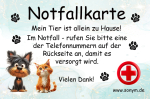 A - Notfallkarte für Haustiere